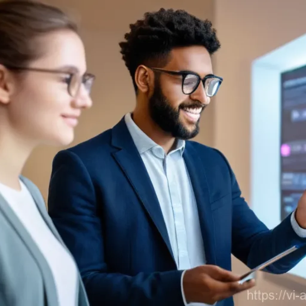 해외 예술경영 교육 과정 - **Prompt:** A dynamic, brightly lit, state-of-the-art university classroom or studio. A diverse grou...