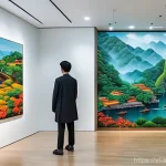 예술경영과 UX 디자인 - **Prompt: Harmonious Fusion of Traditional Vietnamese Art and Modern Digital Interaction**
    **Des...